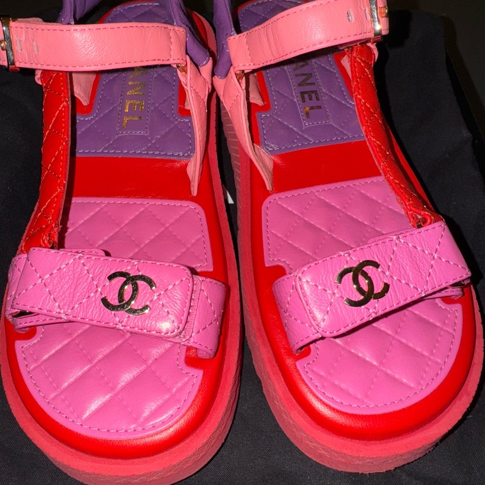 Chanel Sandals size 37 Purple/ Pink